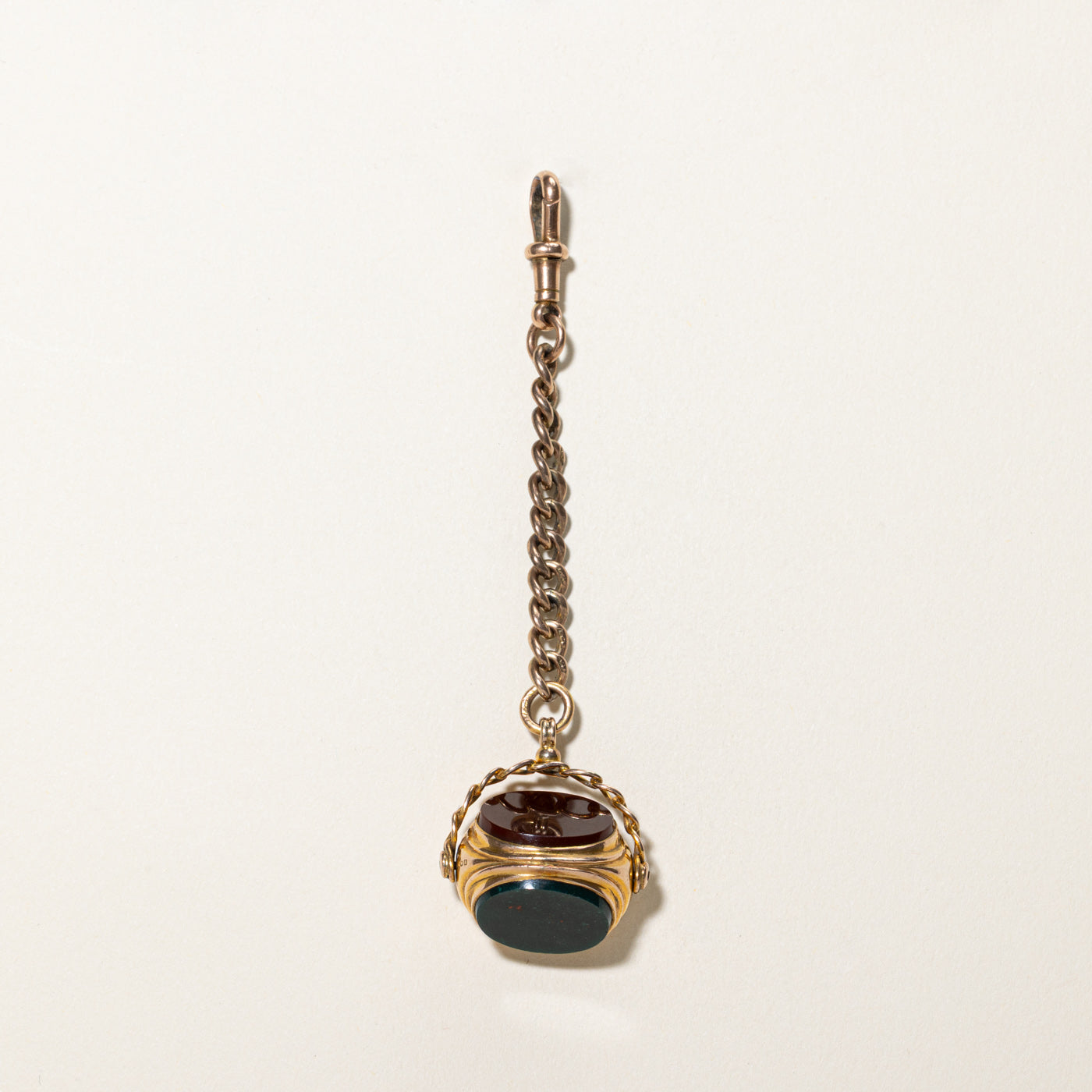 Art Deco Era 1925 Birmingham Initial 'A'  Seal Fob Pendant | 9.00ctw