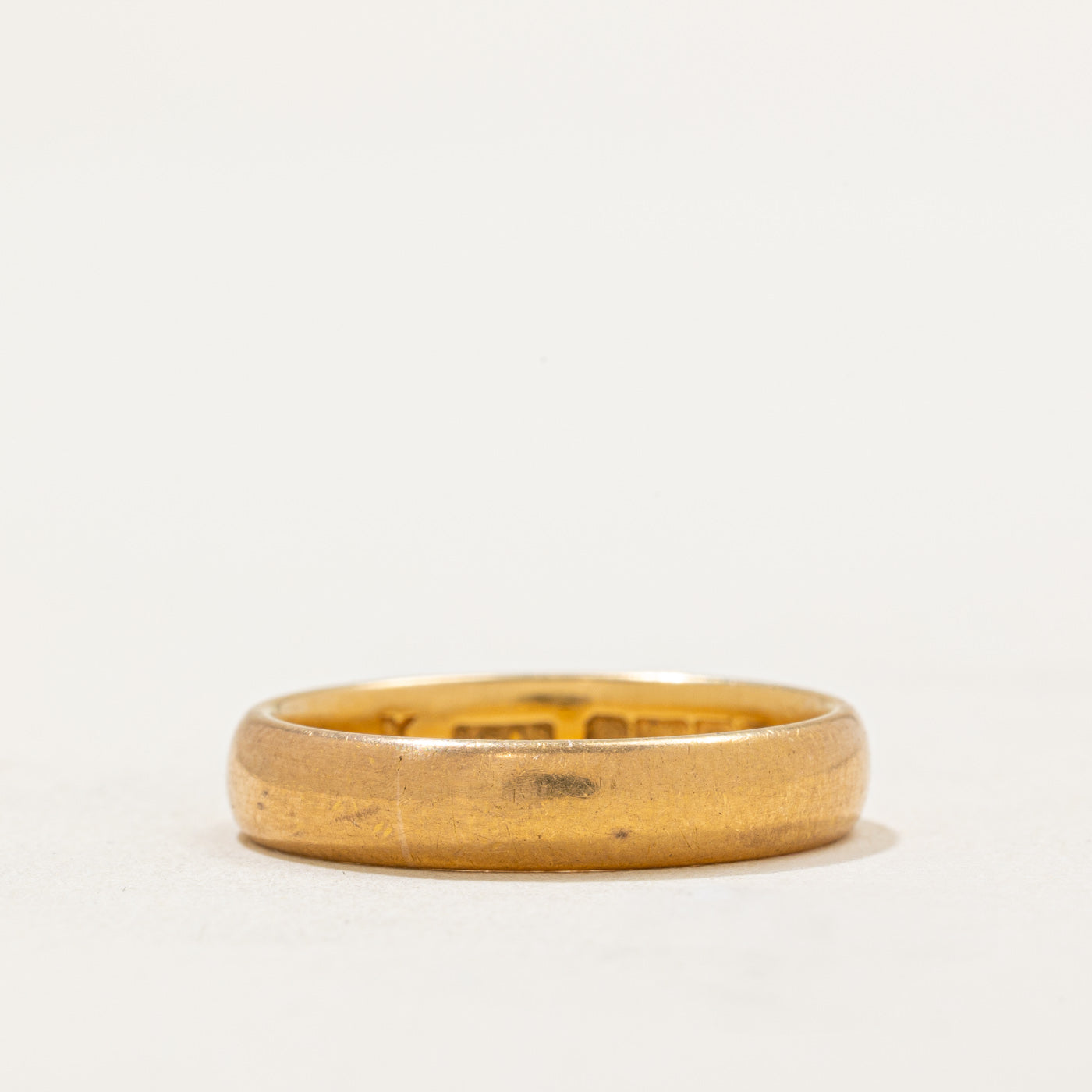 1940 Birmingham 22k Yellow Gold Wedding Band | 3.75mm | SZ 5.5