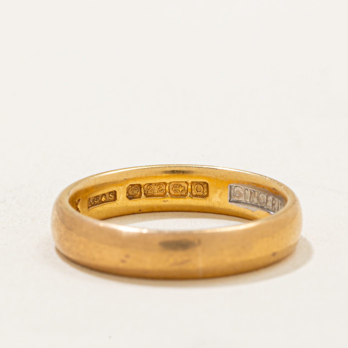 1940 Birmingham 22k Yellow Gold Wedding Band | 3.75mm | SZ 5.5