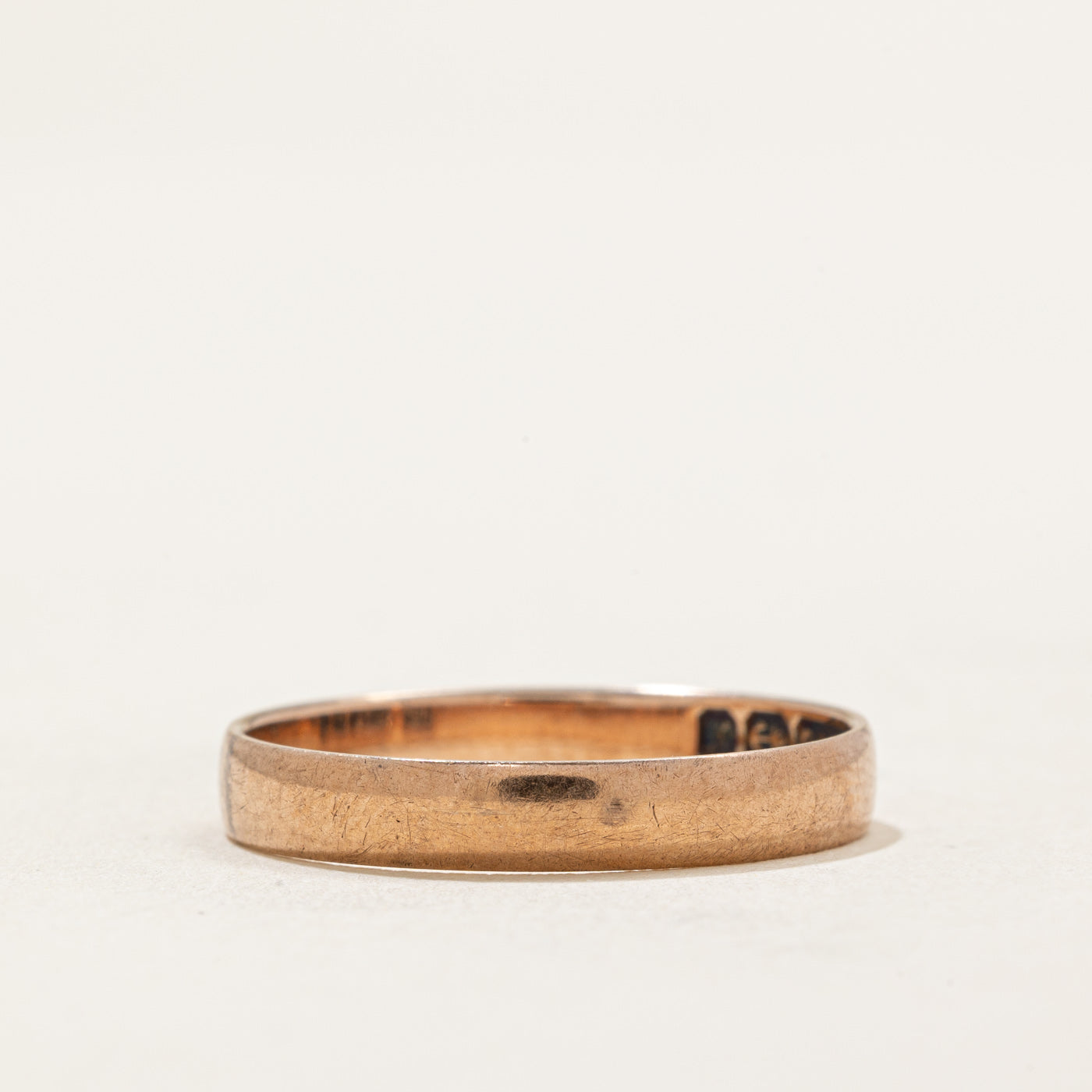 1972 Birmingham 9k Rose Gold Wedding Band | 3.20mm | SZ 7.5