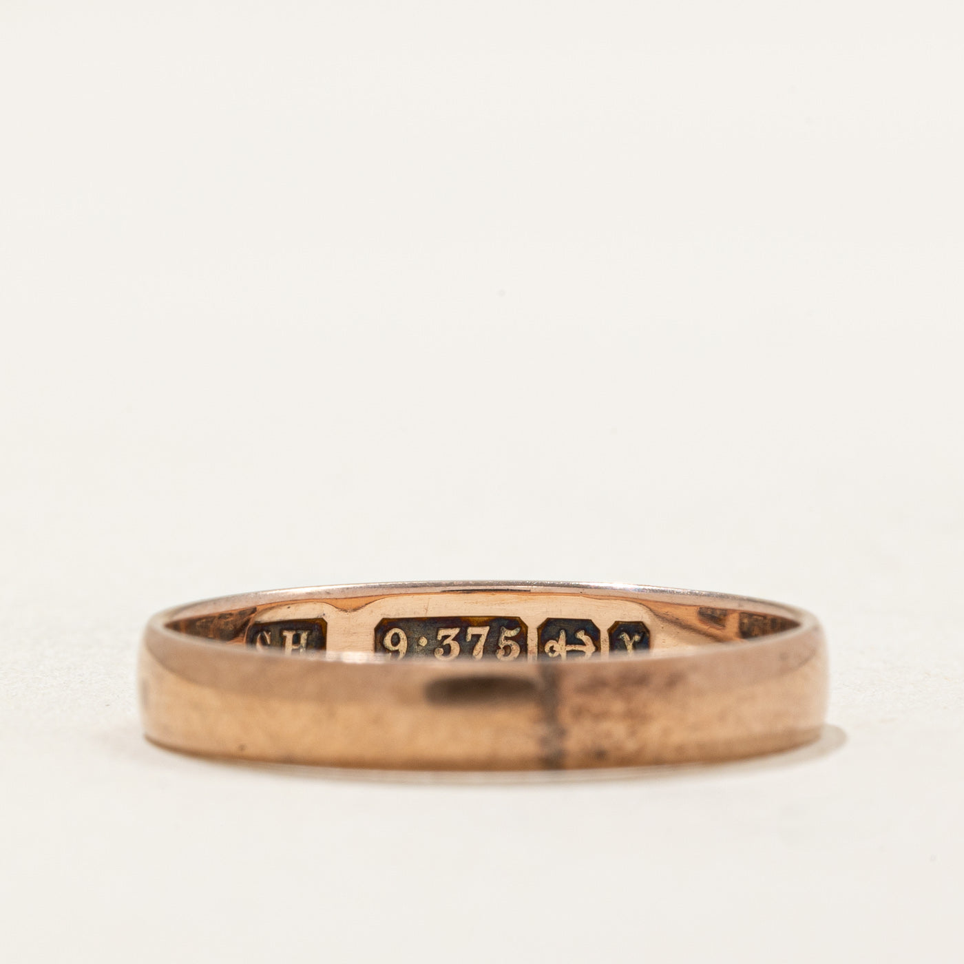 1972 Birmingham 9k Rose Gold Wedding Band | 3.20mm | SZ 7.5