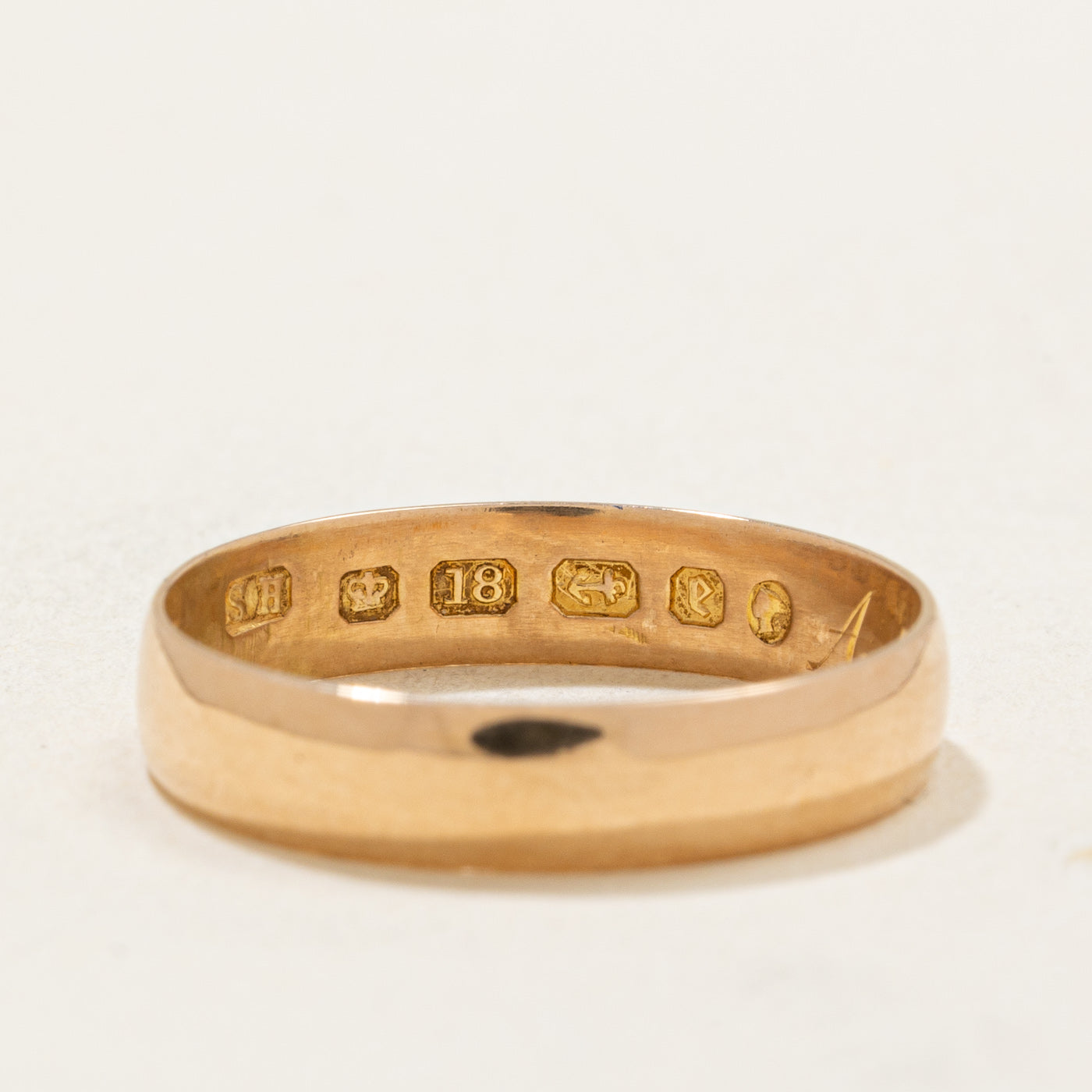 1879 Birmingham 18k Yellow Gold Wedding Band | 3.70mm | SZ 6
