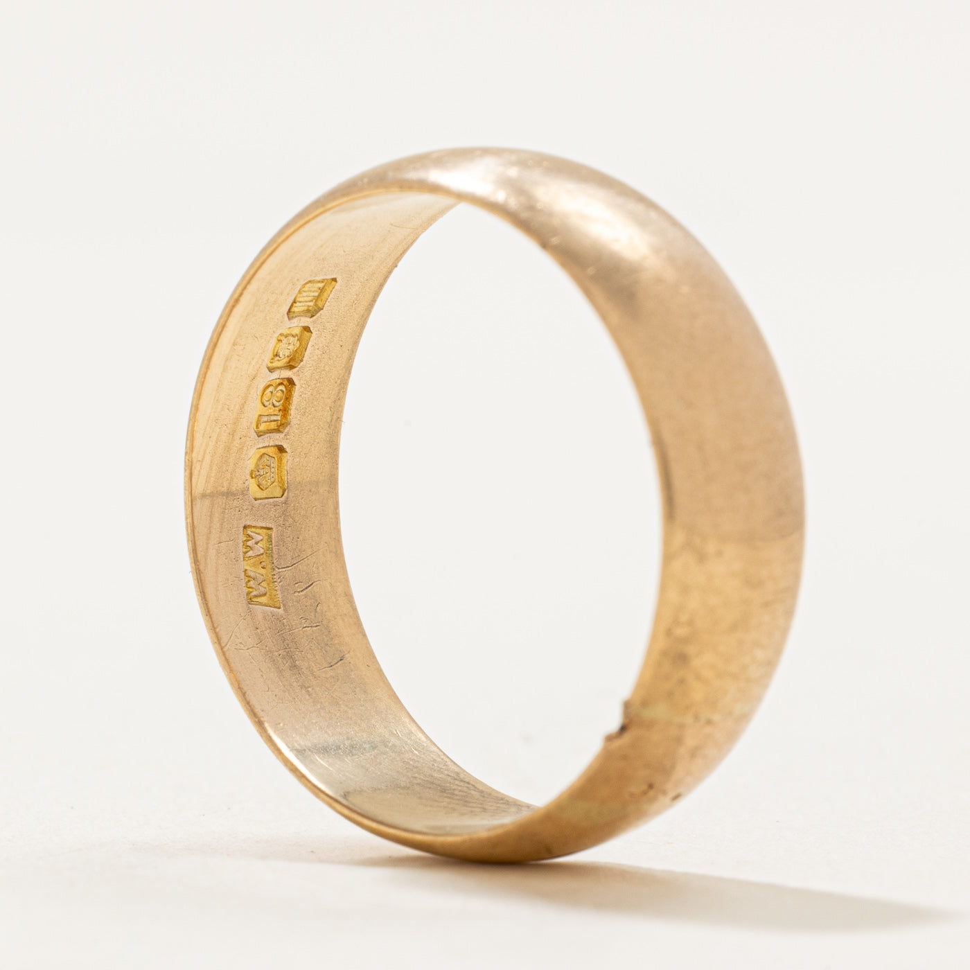 1907 London 18k Yellow Gold Wedding Band | 6.55mm | SZ 10.25