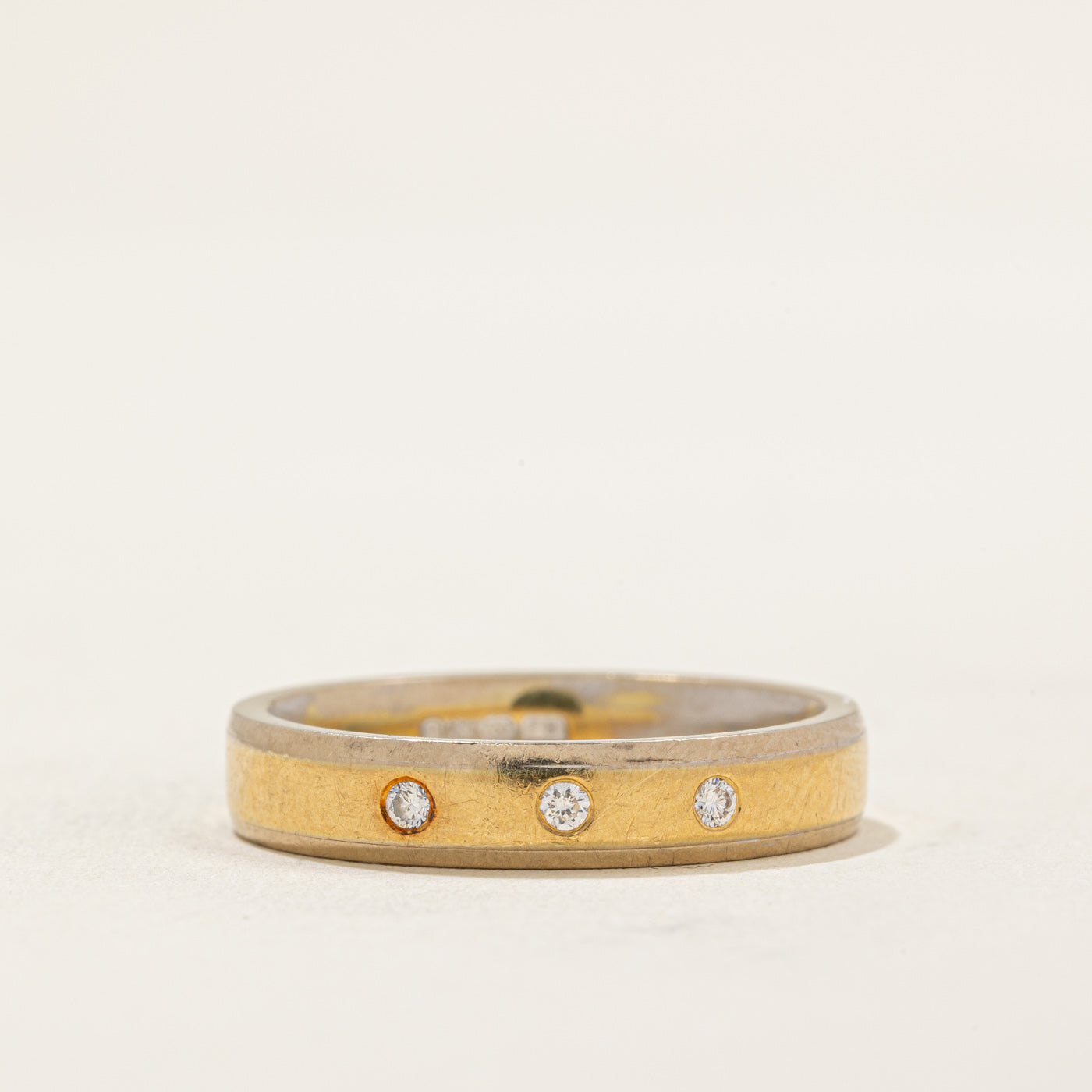 London Three Stone Diamond Ring | 0.04ctw | SZ 7.75