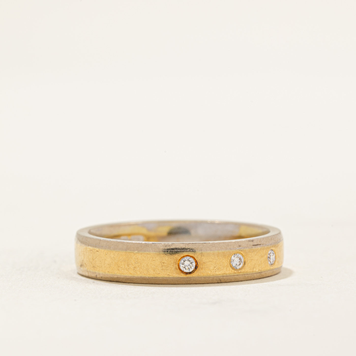 London Three Stone Diamond Ring | 0.04ctw | SZ 7.75