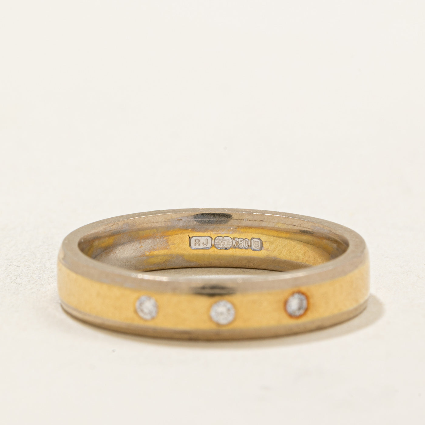London Three Stone Diamond Ring | 0.04ctw | SZ 7.75