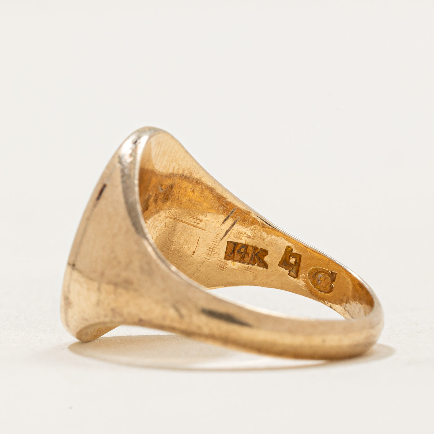 Bague vintage canadienne en or jaune 14 carats | Taille 4