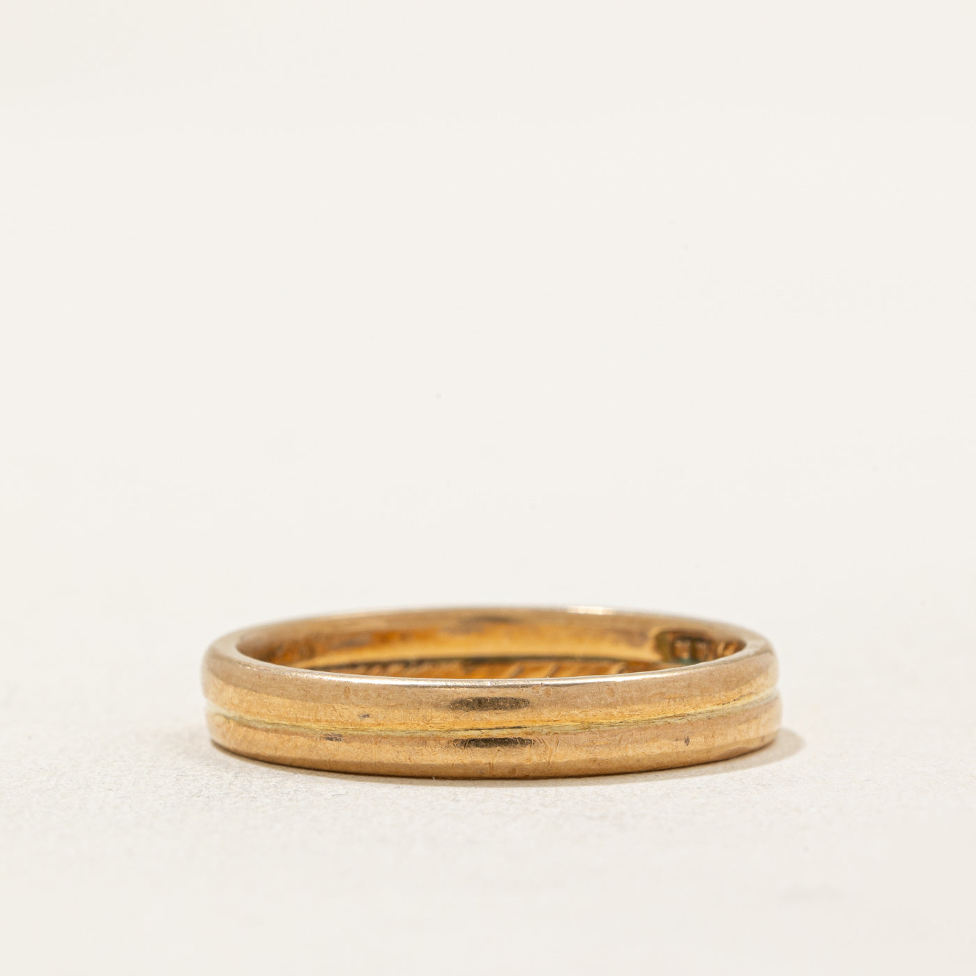 1920s Finnish Double-Hallmarked 18k Yellow Gold Band | 3.60mm | SZ 9.25
