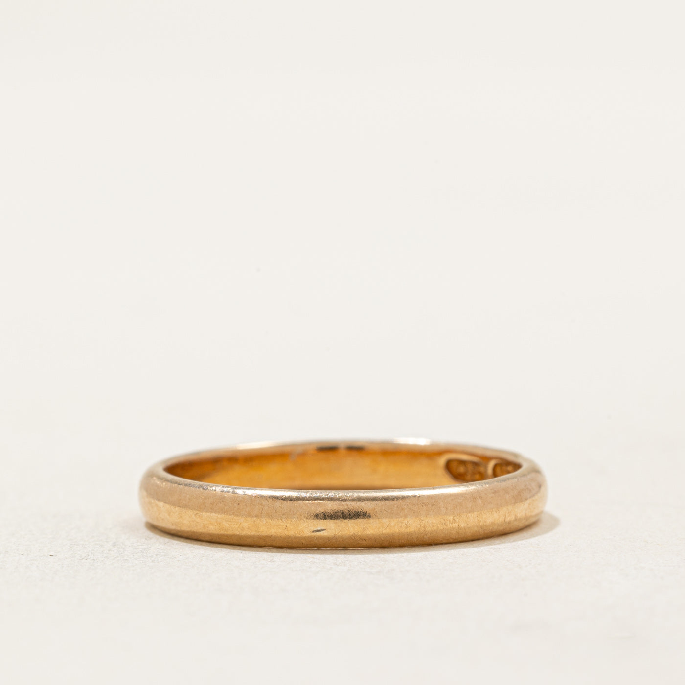 1935 Finnish 18k Yellow Gold Wedding Band | 2.95mm | SZ 8.75