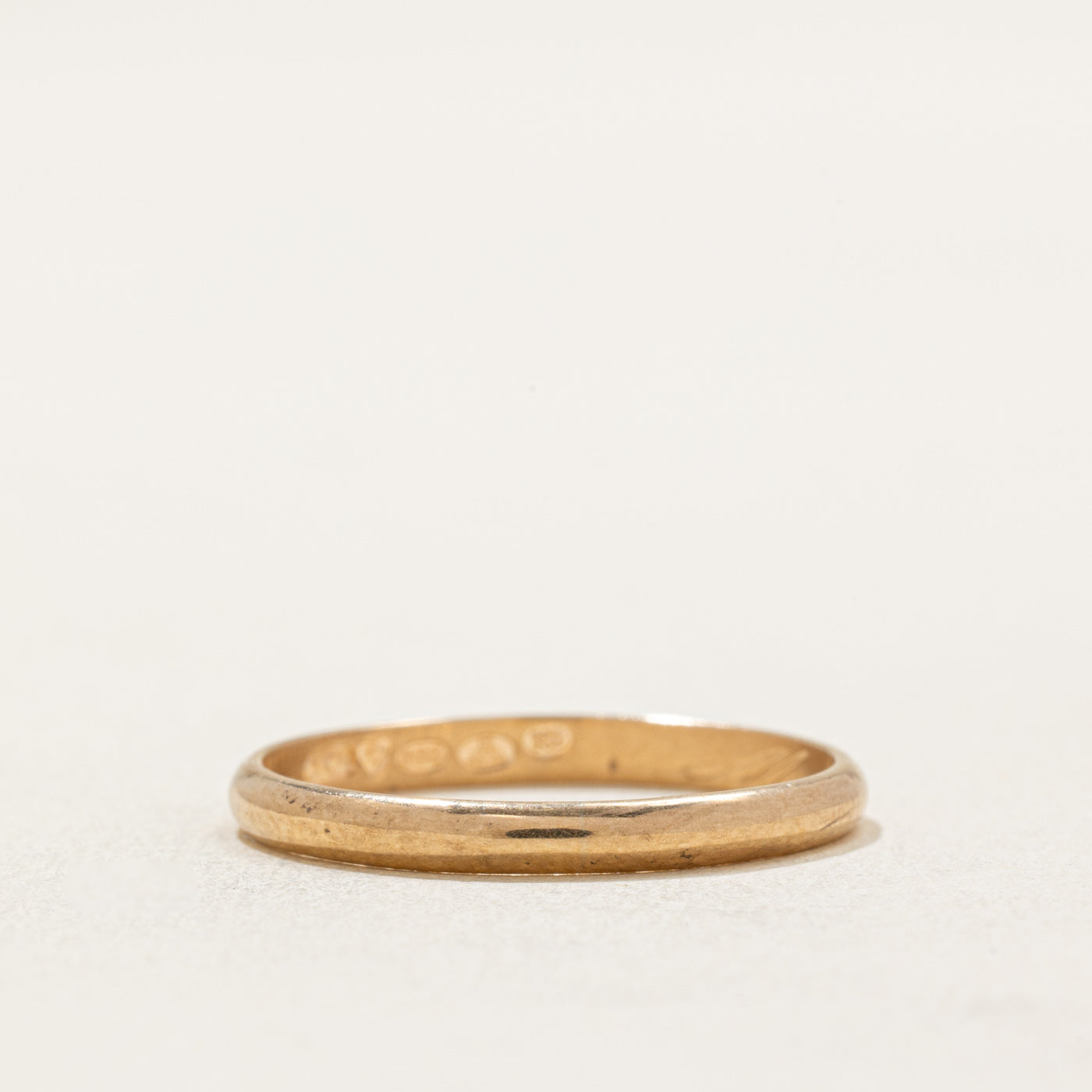 1987 Finnish 14k Yellow Gold Wedding Band | 2.15mm | SZ 6.75