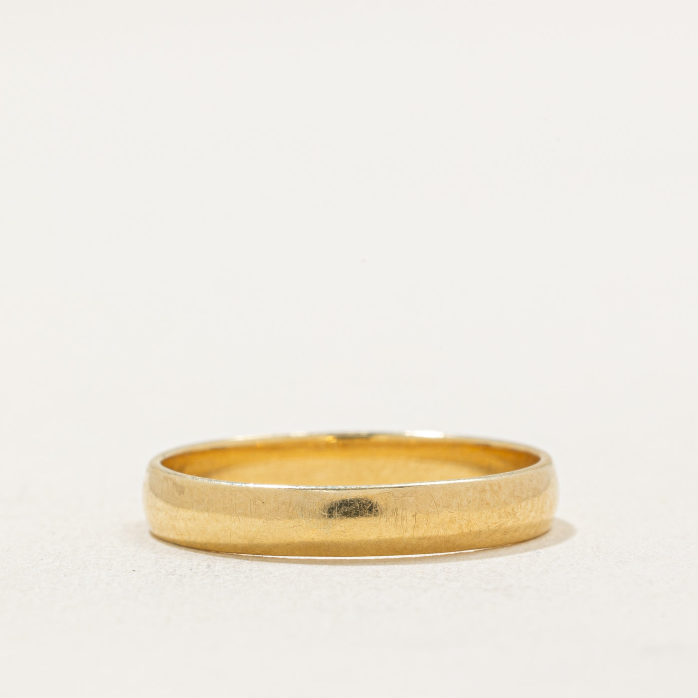 Alliance en or jaune 14 carats poinçonnée hongroise | 3,35 mm | Taille 8