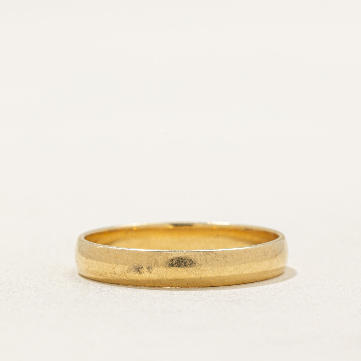 Alliance en or jaune 14 carats poinçonnée hongroise | 3,35 mm | Taille 8