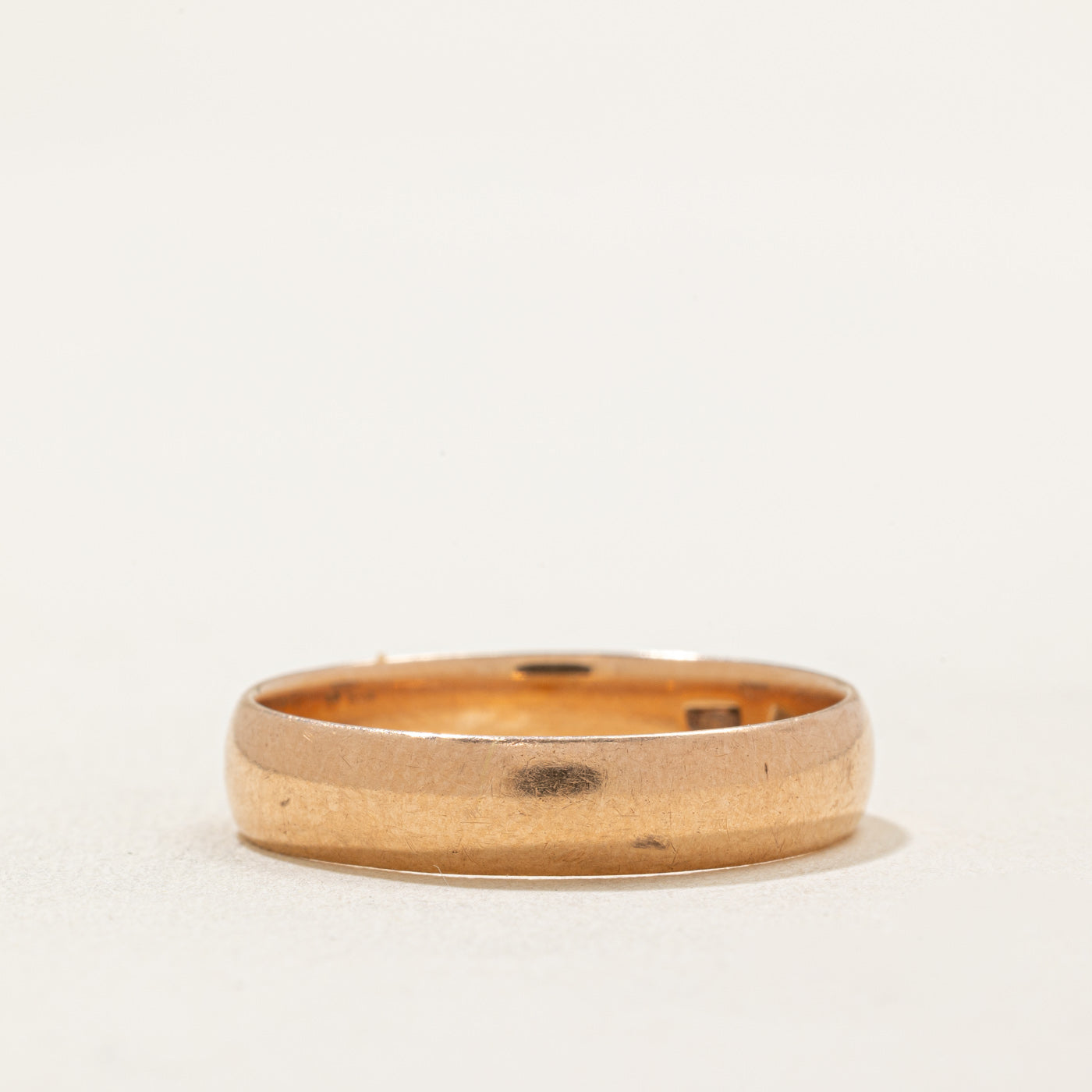 Alliance en or rose 14 carats, Tbilissi, 1966 | 4,95 mm | Taille 10,75