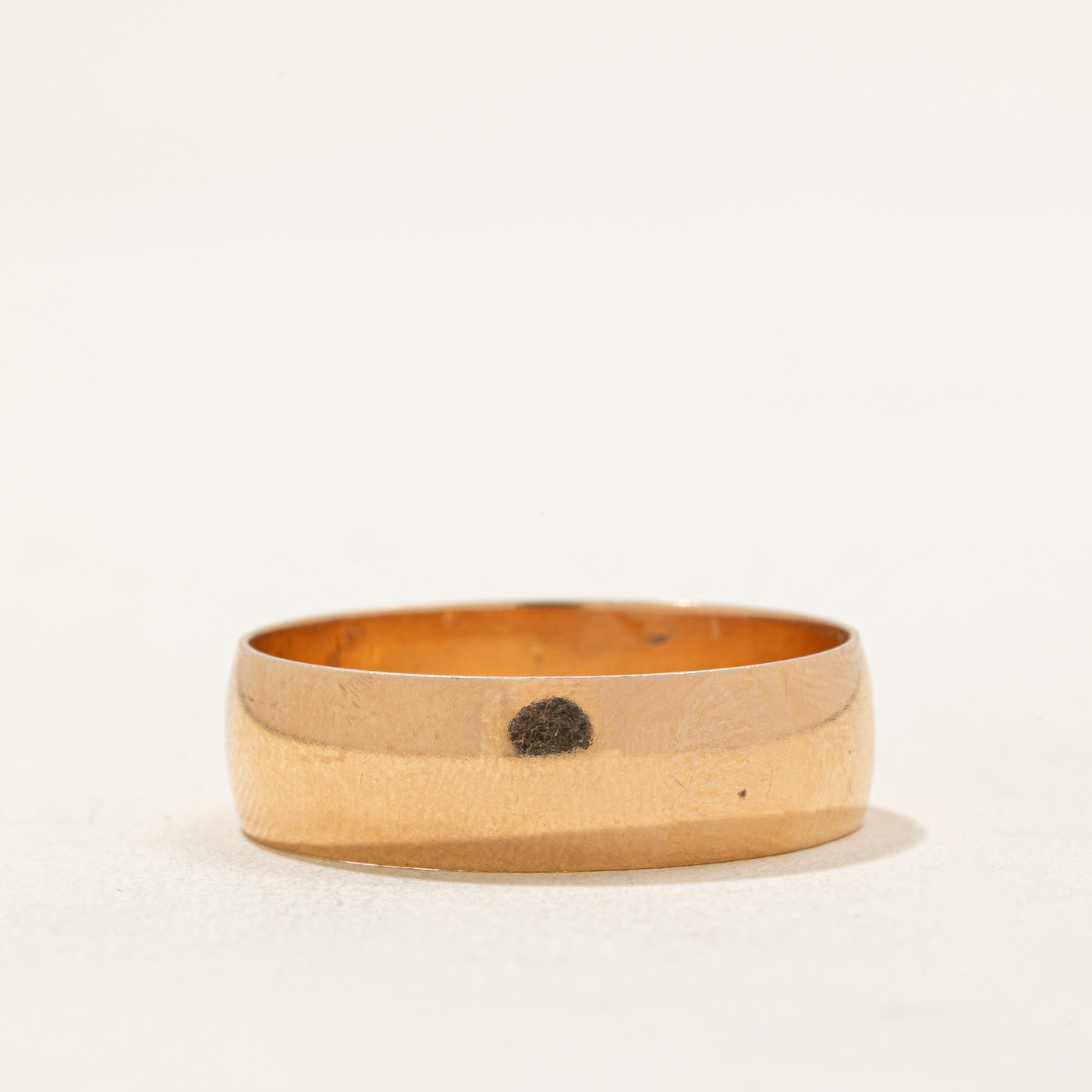 1977 Soviet Hallmarked 14k Rose Gold Wedding Band | 7.20mm | SZ 14.25