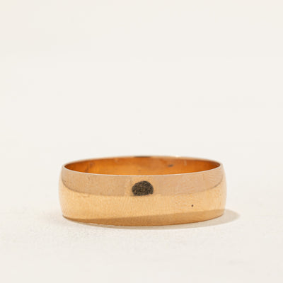 1977 Soviet Hallmarked 14k Rose Gold Wedding Band | 7.20mm | SZ 14.25
