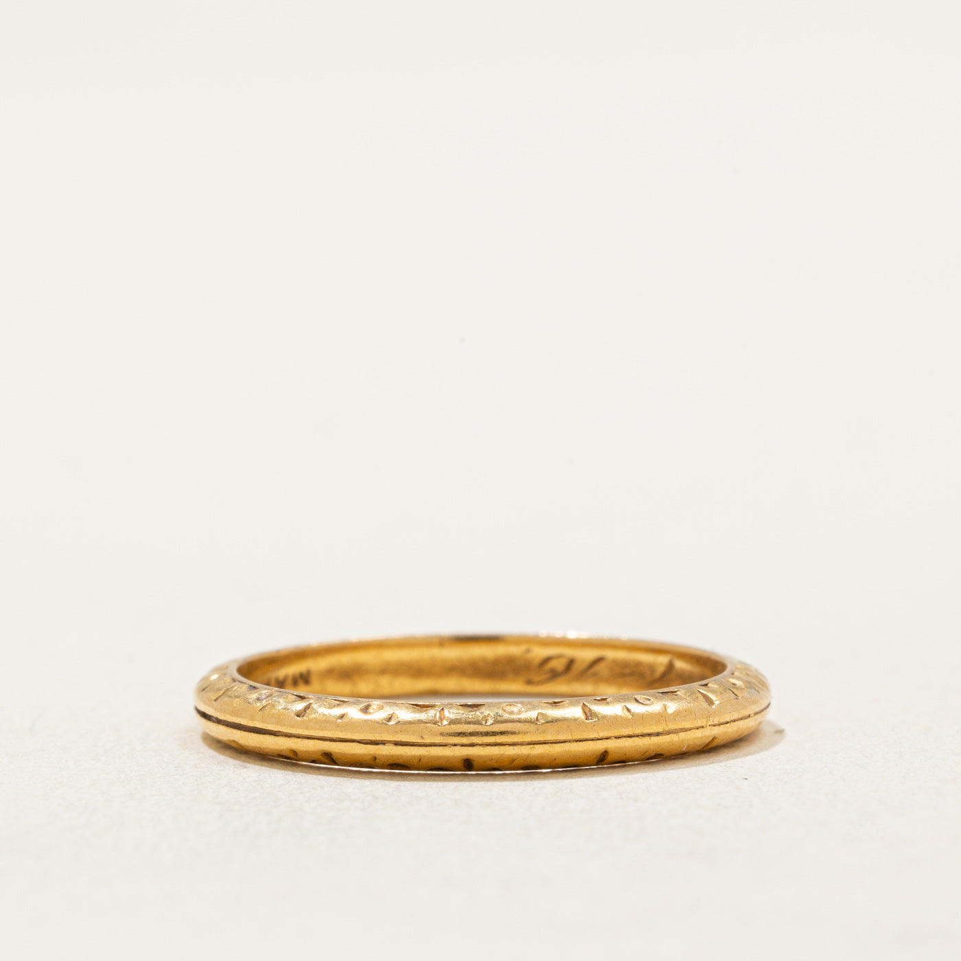 22K Yellow Gold Band | 2.35mm | SZ 7
