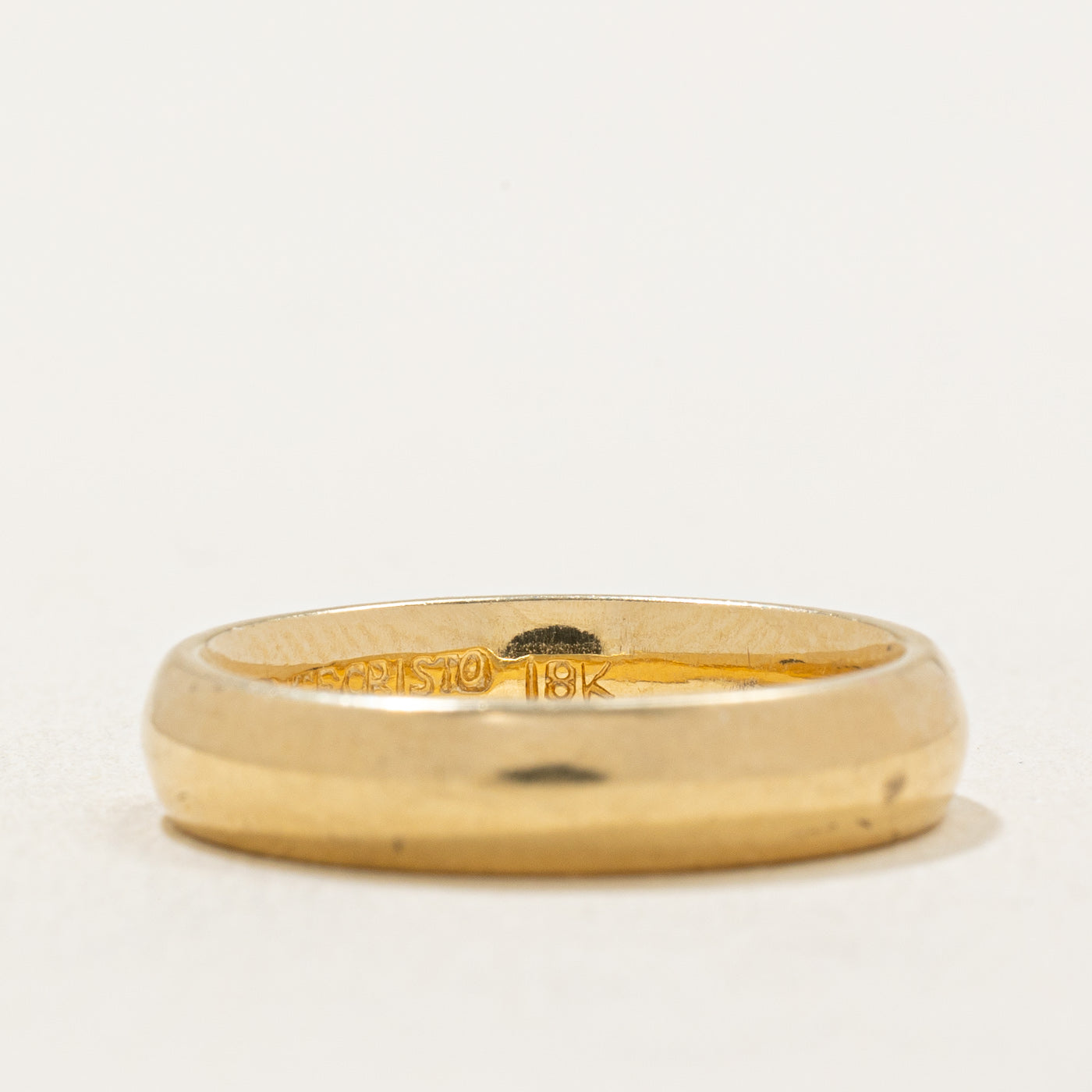 18k Yellow Gold Wedding Band | 4.10mm | SZ 5.75