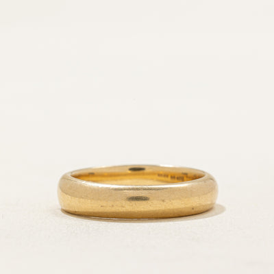 18k Yellow Gold Wedding Band | 4.55mm | SZ 7.25