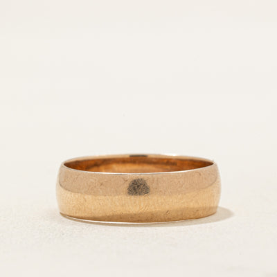 10k Rose Gold Wedding Band | 6.20mm | SZ 9