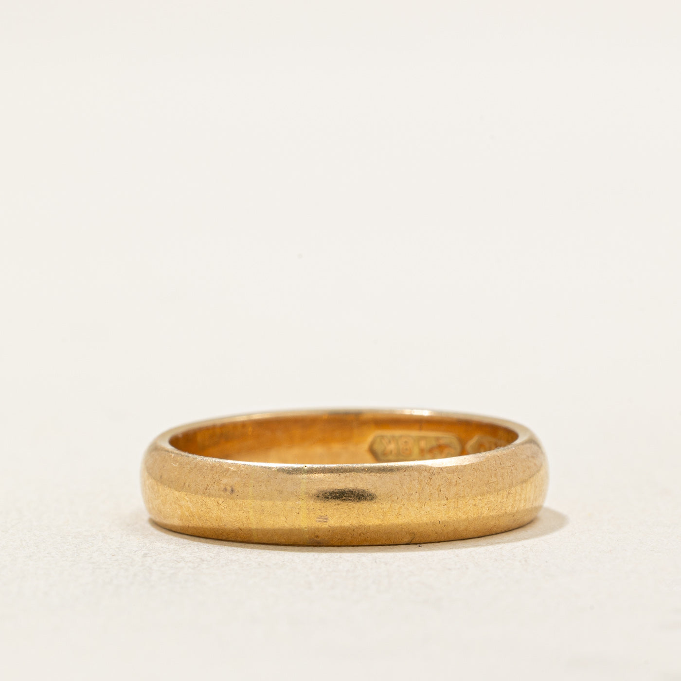 18k Yellow Gold Wedding Band | 4.00mm | SZ 7.25