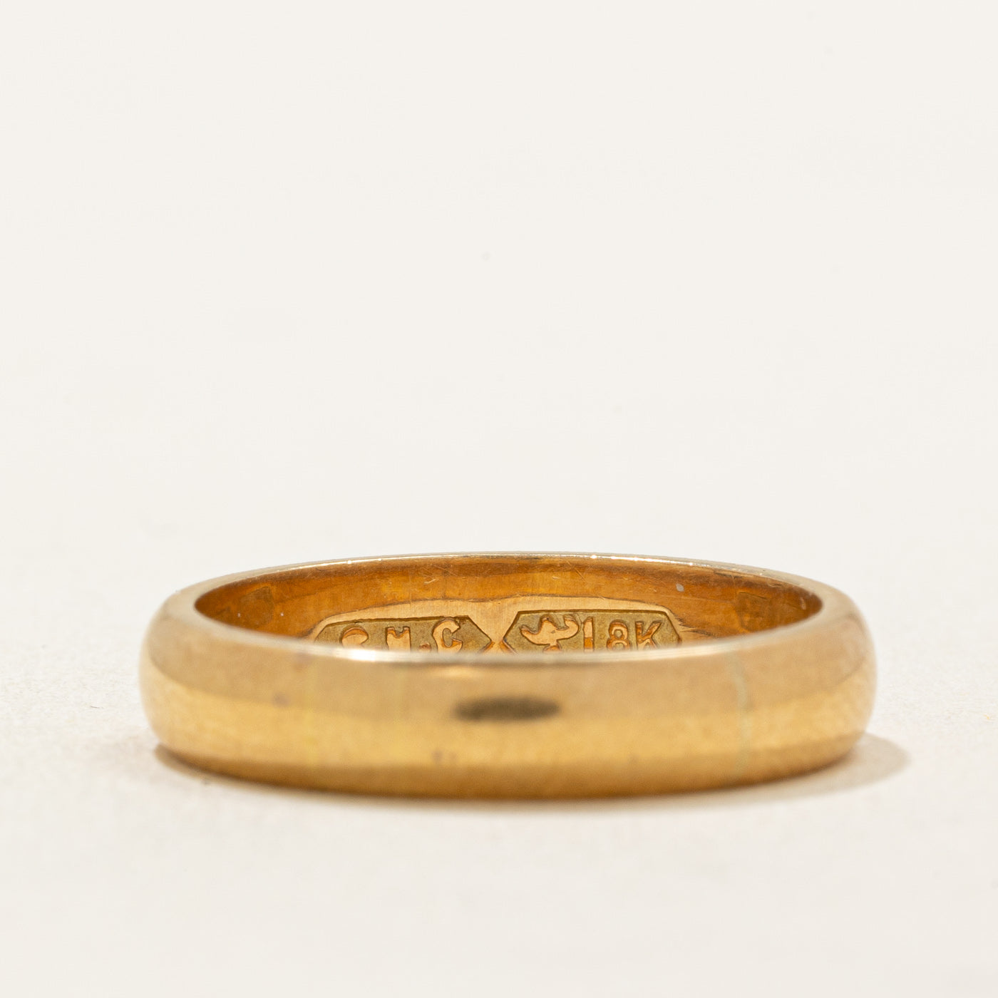 18k Yellow Gold Wedding Band | 4.00mm | SZ 7.25
