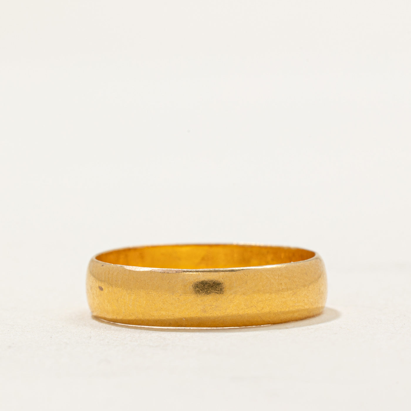 1916 Birmingham 22k Yellow Gold Wedding Band | 4.55mm | SZ 7.25