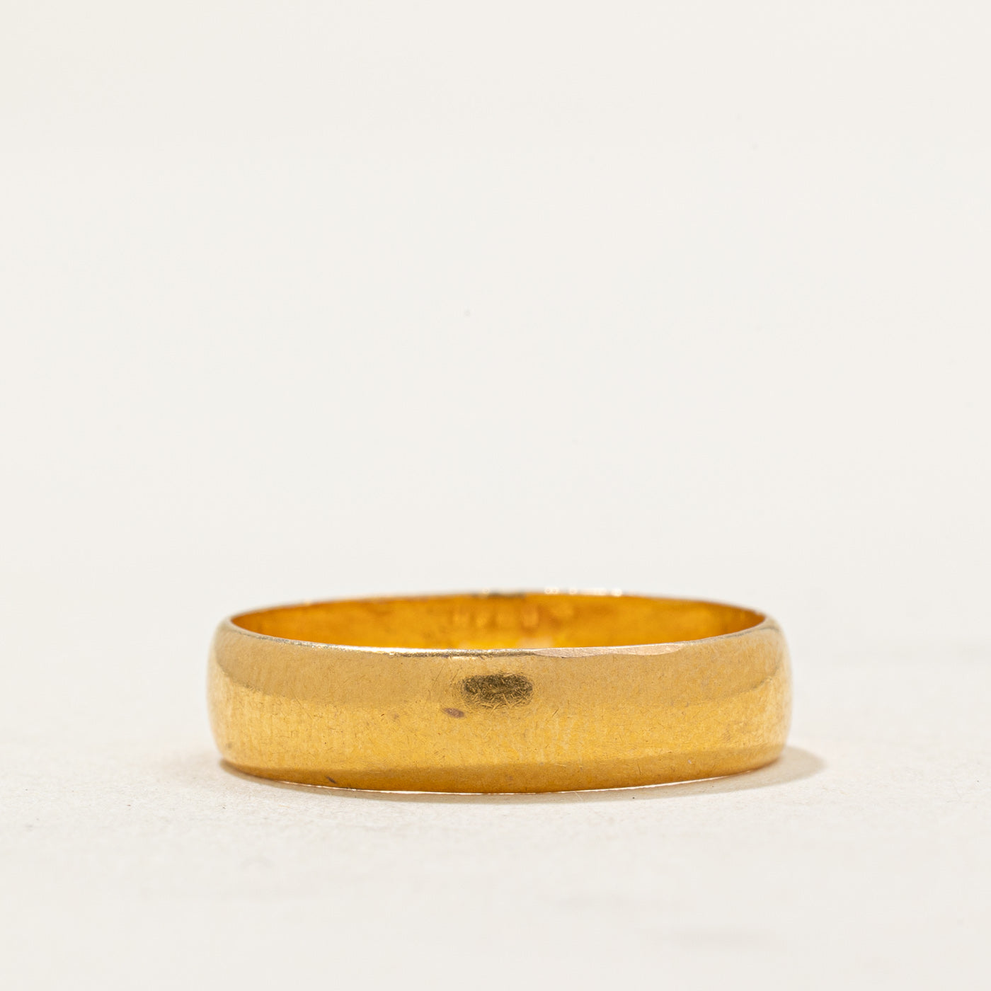 1916 Birmingham 22k Yellow Gold Wedding Band | 4.55mm | SZ 7.25