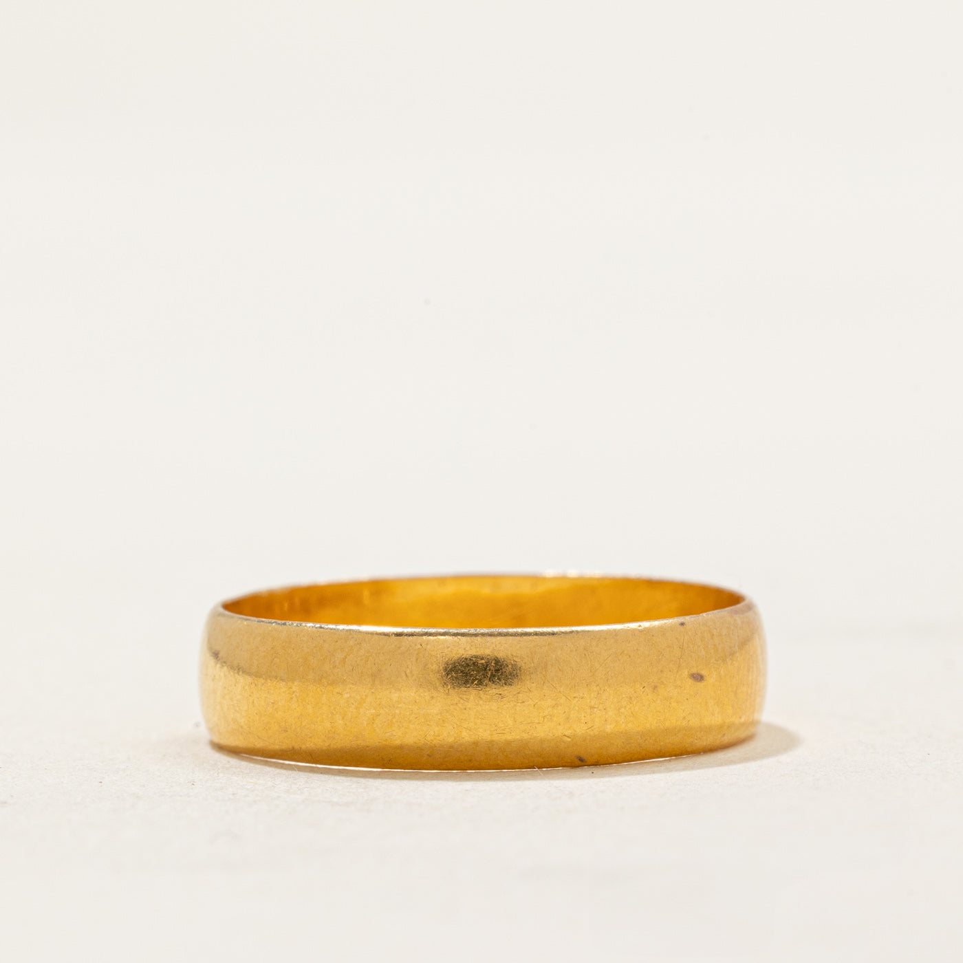 1916 Birmingham 22k Yellow Gold Wedding Band | 4.55mm | SZ 7.25
