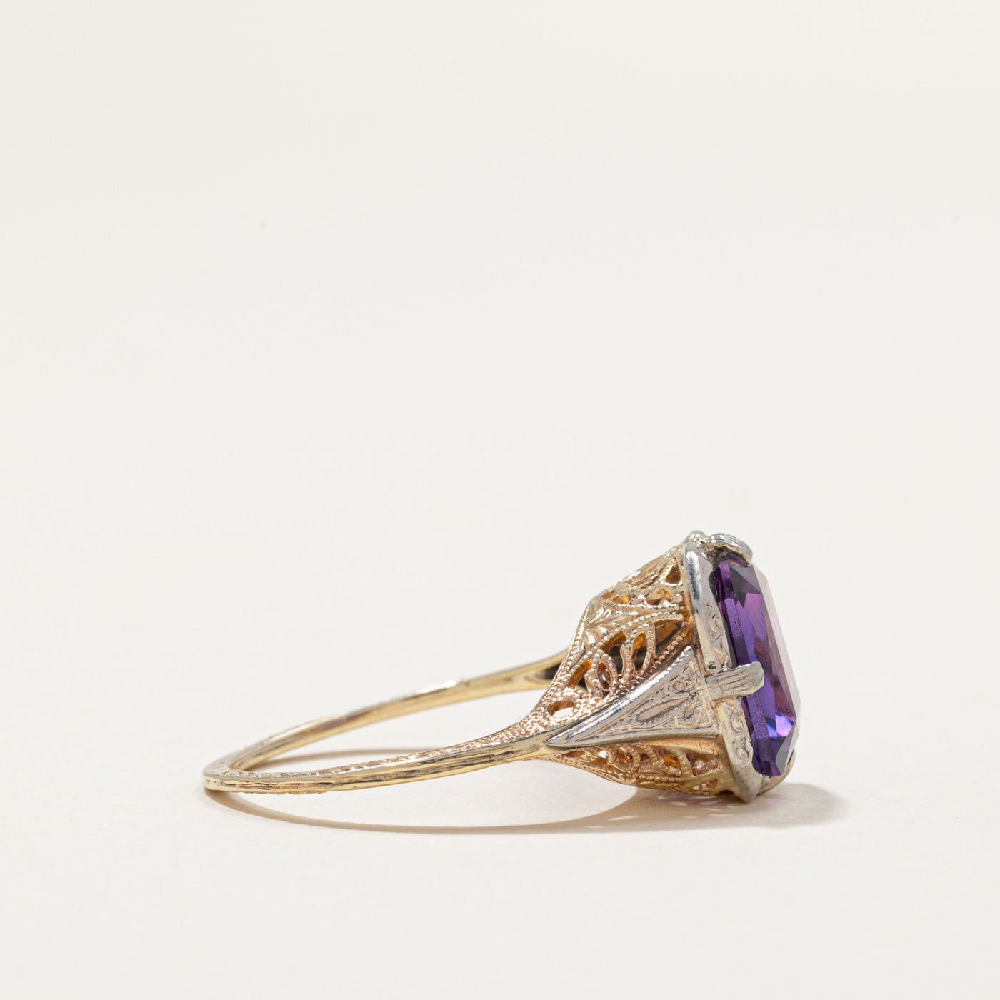 Synthetic Colour Change Sapphire Ring | 2.80ct | SZ 5.75