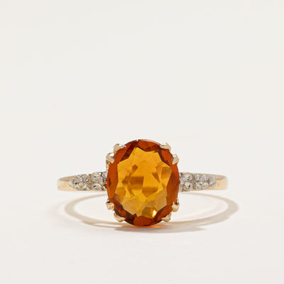 Oval Cut Citrine Ring | 1.50ct | SZ 9
