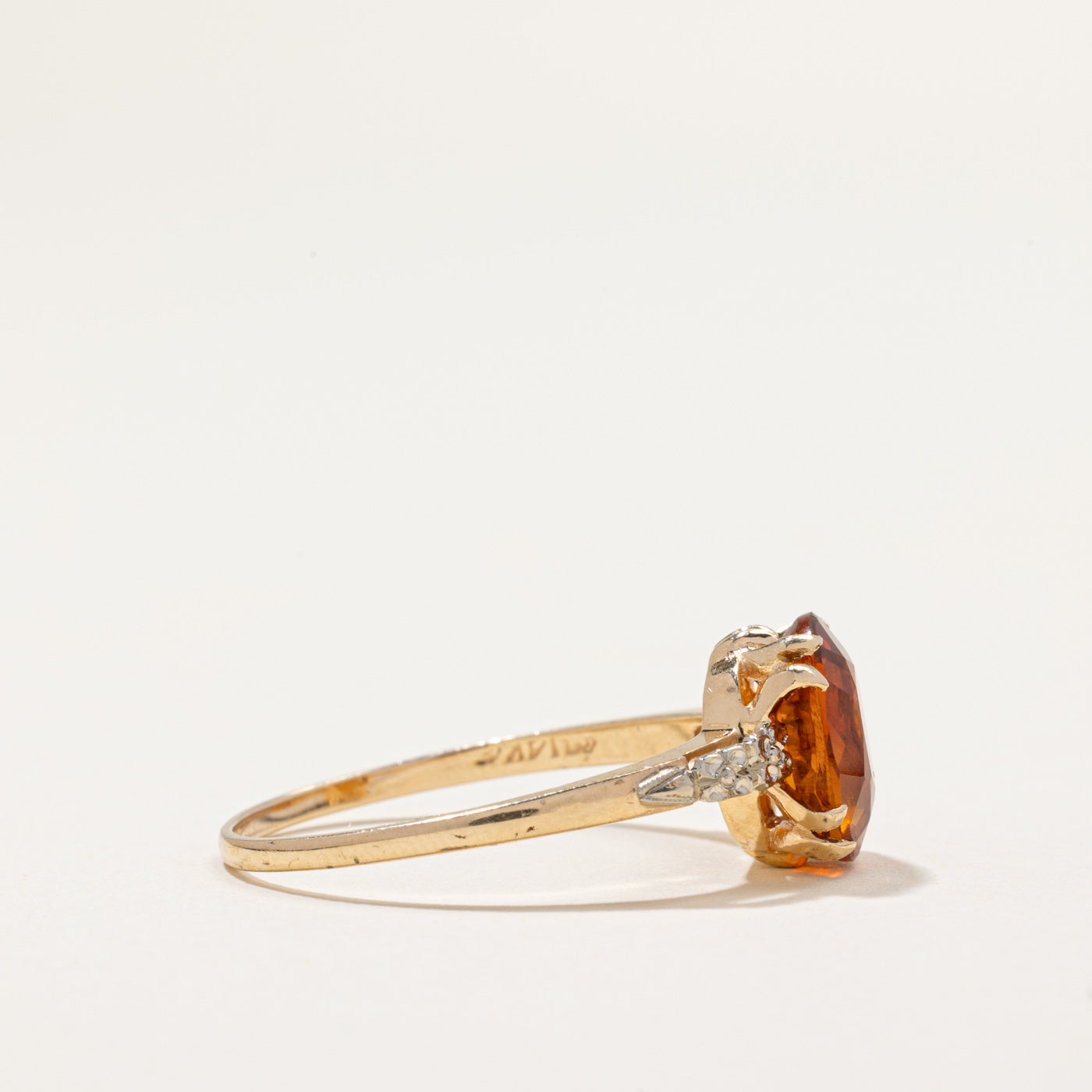 Oval Cut Citrine Ring | 1.50ct | SZ 9