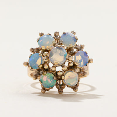 Vintage Opal Petal Cocktail Ring | 1.50ctw | SZ 5.75
