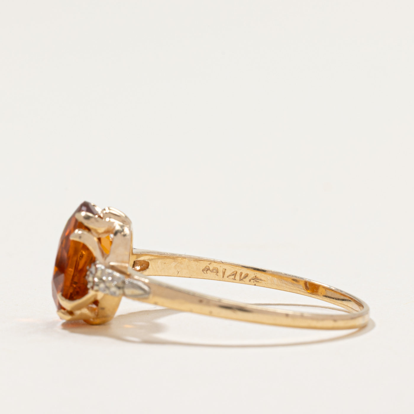 Oval Cut Citrine Ring | 1.50ct | SZ 9