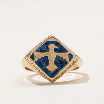Lapis Inlay Bird Ring | SZ 8