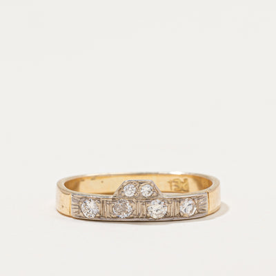 Vintage 18k Diamond Band | 0.18ctw | SZ 7