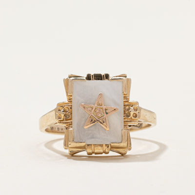 'Birks' Mother of Pearl Star Ring | 2.50ct | SZ 6.5