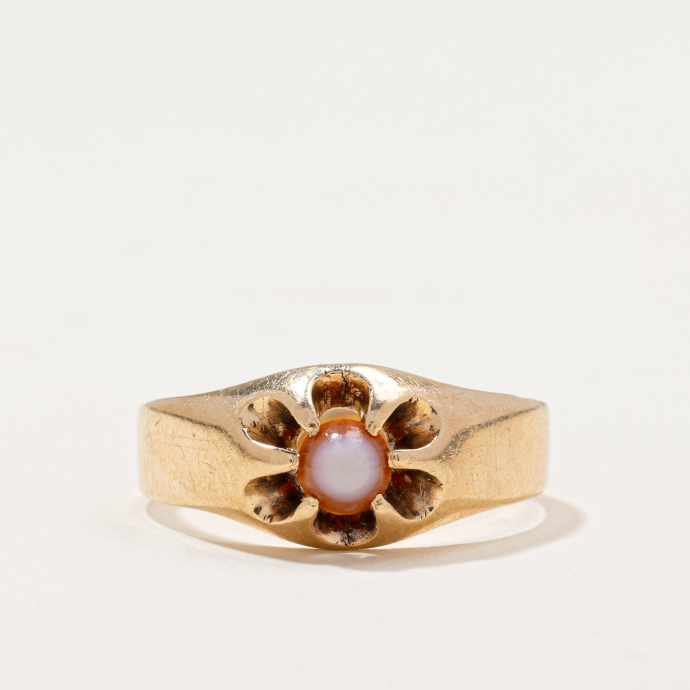 Vintage Belcher Sardonyx Ring | 0.26ct | SZ 7.25