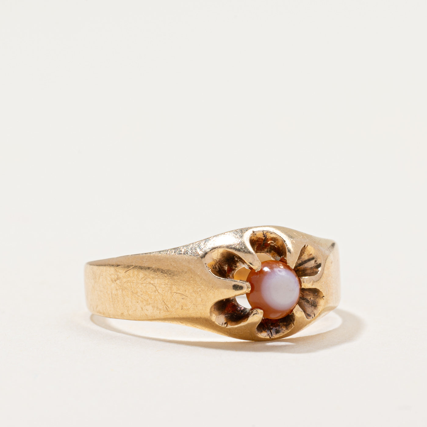 Vintage Belcher Sardonyx Ring | 0.26ct | SZ 7.25
