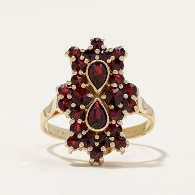 Vintage Garnet Cocktail Ring | 1.30ctw | SZ 6