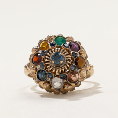 Multi Gemstone Cocktail Ring | 1.25ctw | SZ 7.25