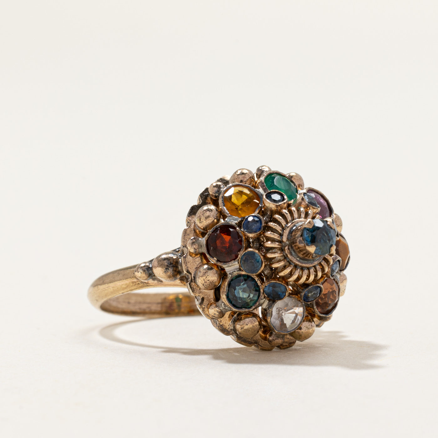 Multi Gemstone Cocktail Ring | 1.25ctw | SZ 7.25
