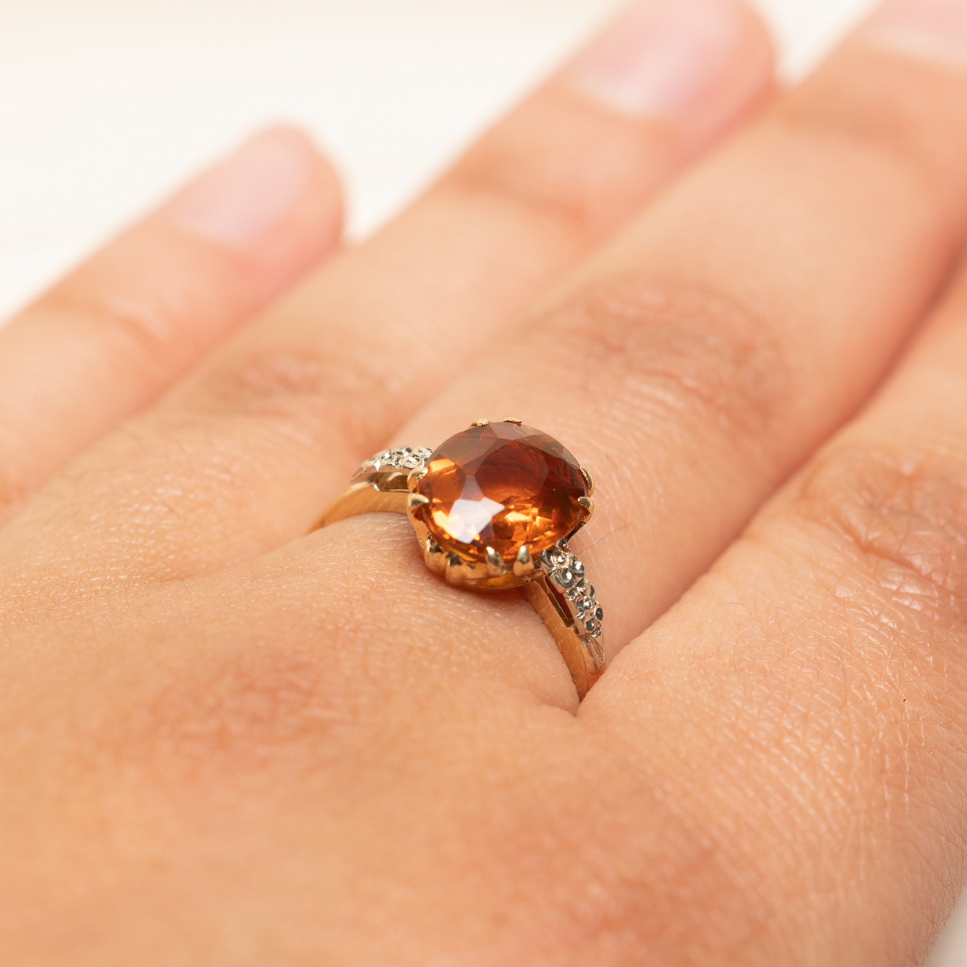 Oval Cut Citrine Ring | 1.50ct | SZ 9