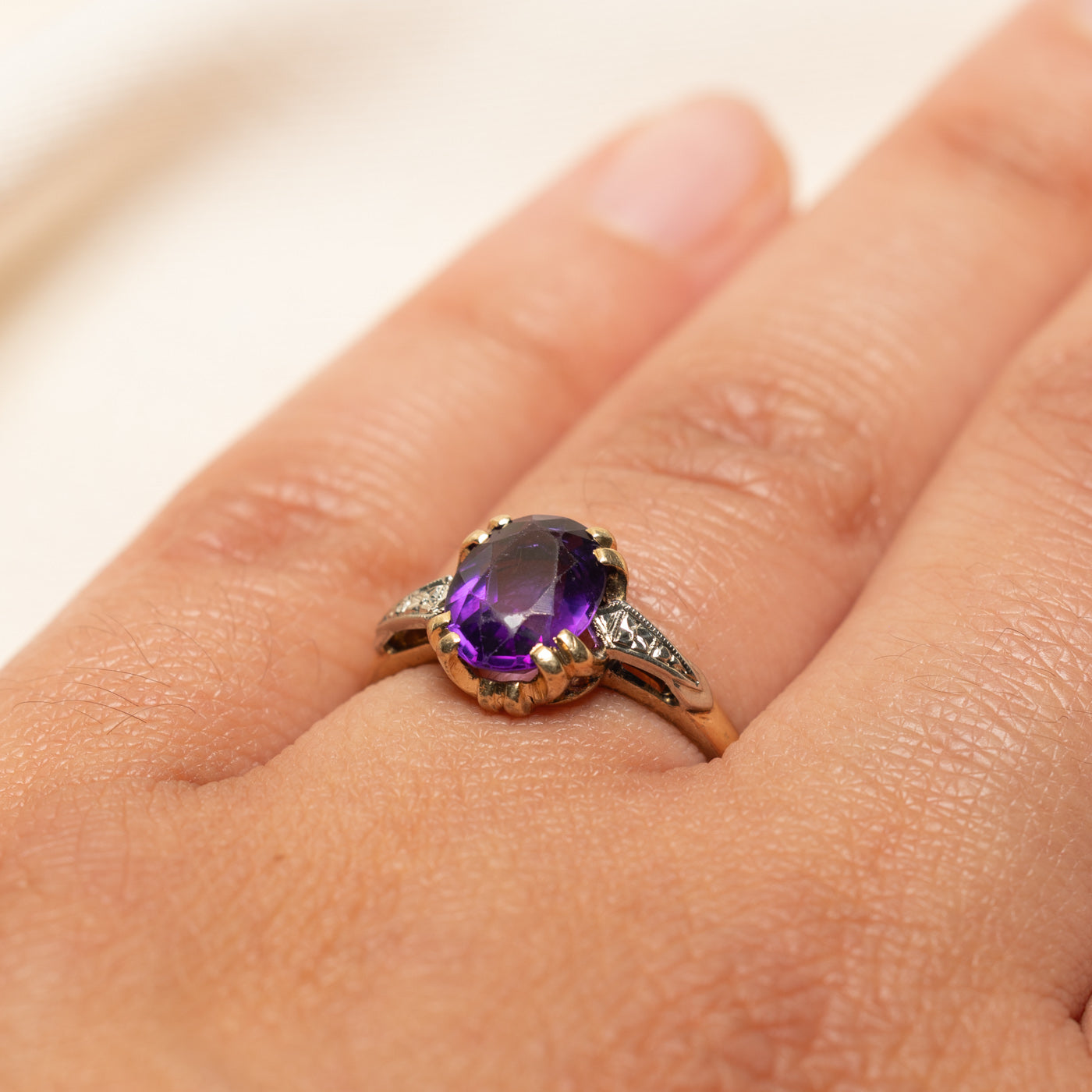Solitaire Amethyst Ring | 1.50ct | SZ 6.75