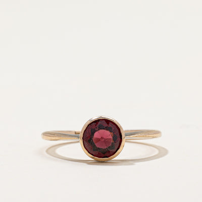 Antique Solitaire Garnet Ring | 0.95ct | SZ 6.75