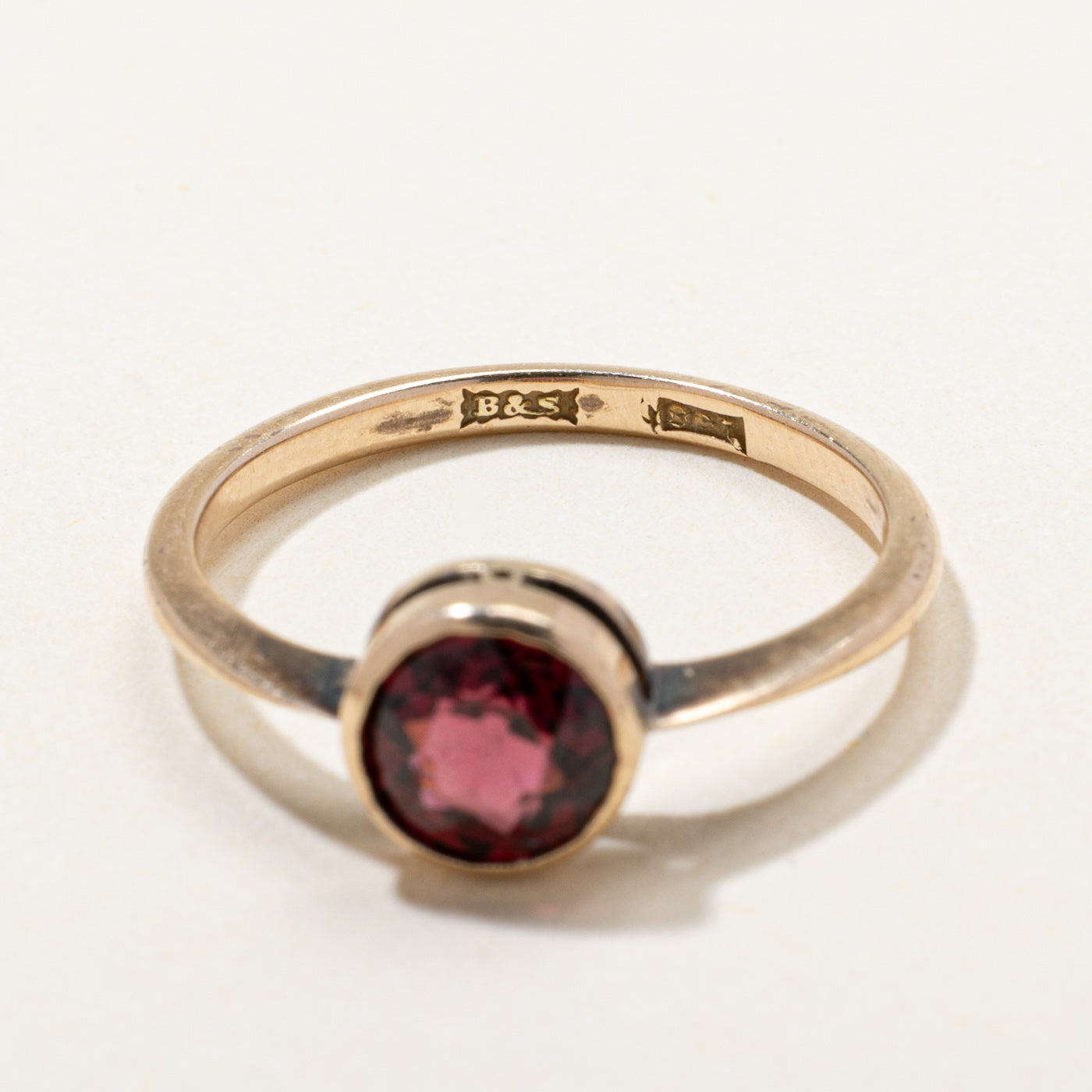 Antique Solitaire Garnet Ring | 0.95ct | SZ 6.75