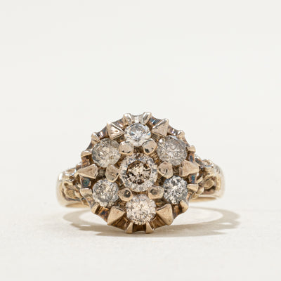 Diamond Cluster Cocktail Ring | 1.00ctw | SZ 6.25