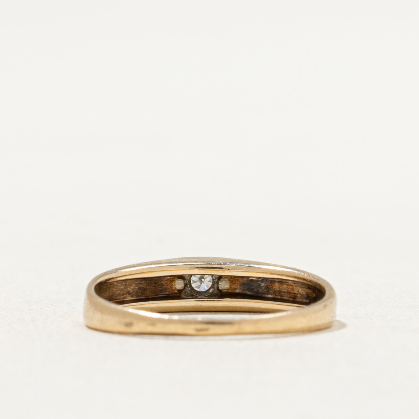 Bague sertie de diamants à fleur | 0,03 ct | Taille 3,5