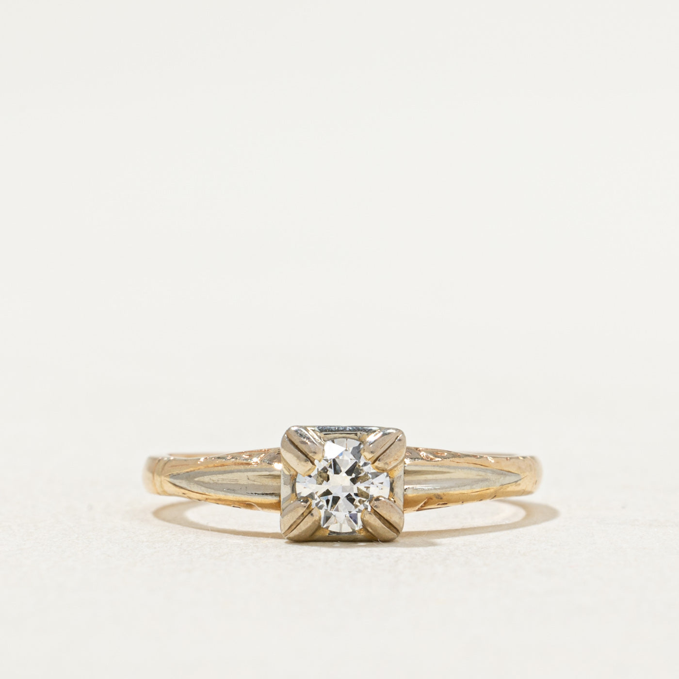 Vintage Solitaire Diamond Ring | 0.23ct | SZ 4.25