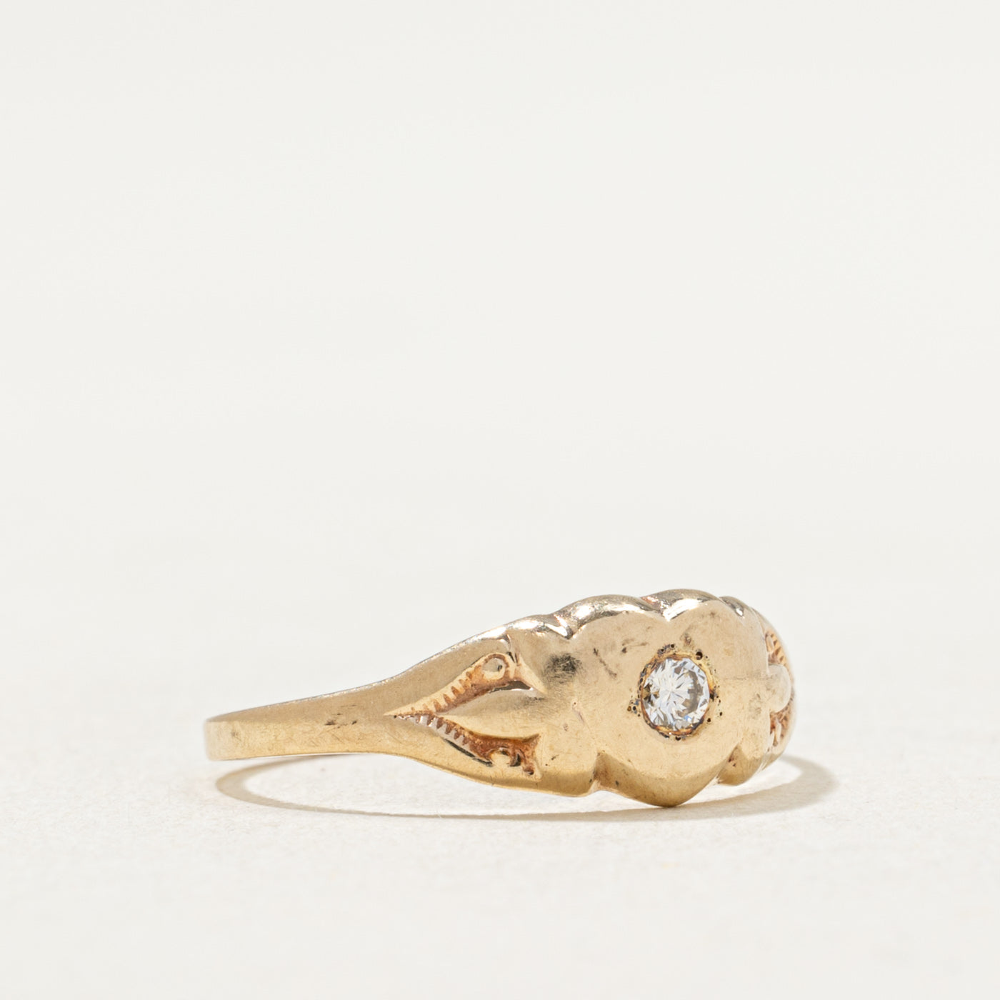 Bague cœur en diamant | 0,04 ct | Taille 4
