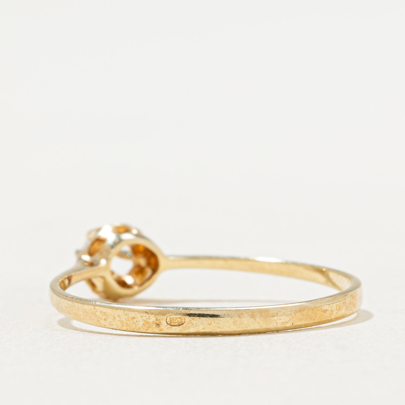 Solitaire Belcher Set Diamond Ring | 0.05ct | SZ 8